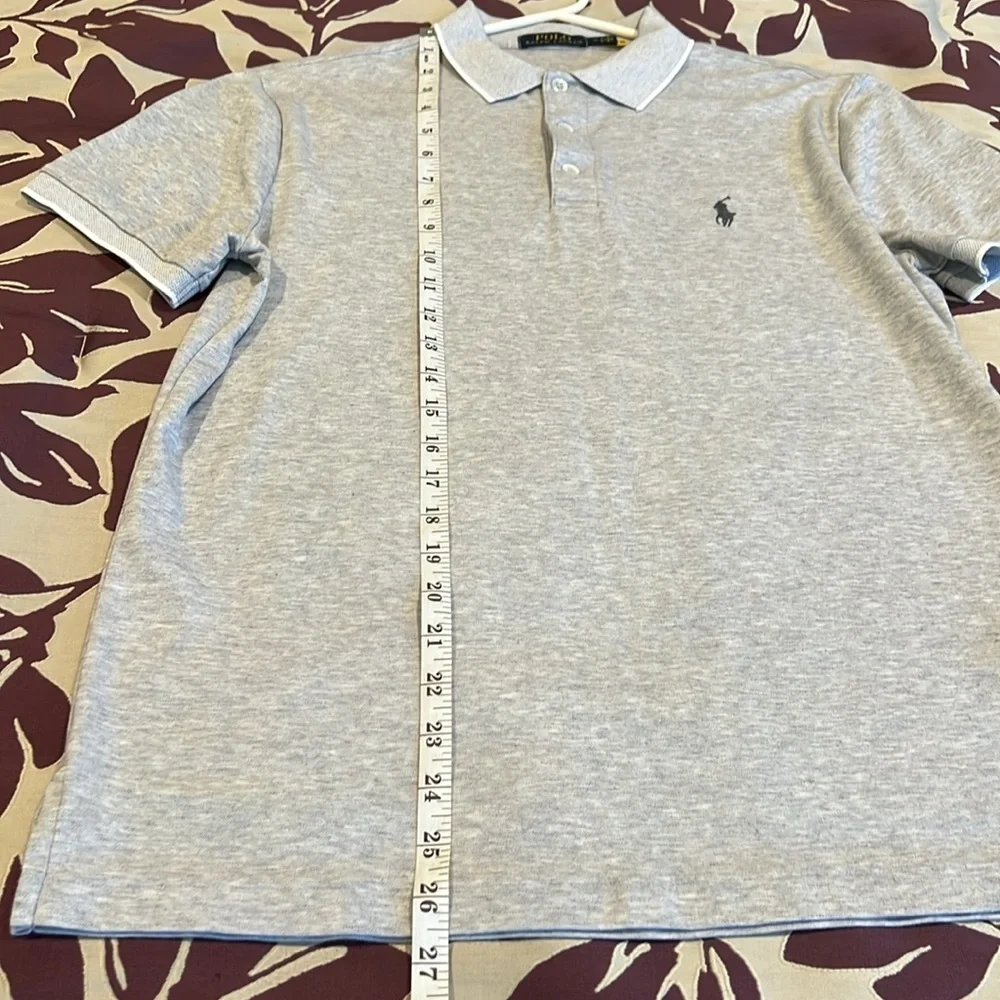 Polo by Ralph Lauren Light Grey Size Medium short sleeved shirt